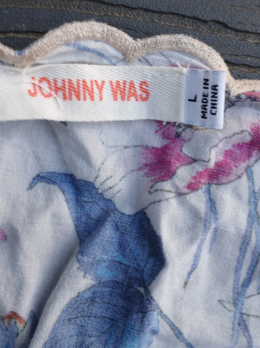 Johnny Was Boho Floral Patchwork Women's Top - Multicolor - Picture 5 of 8